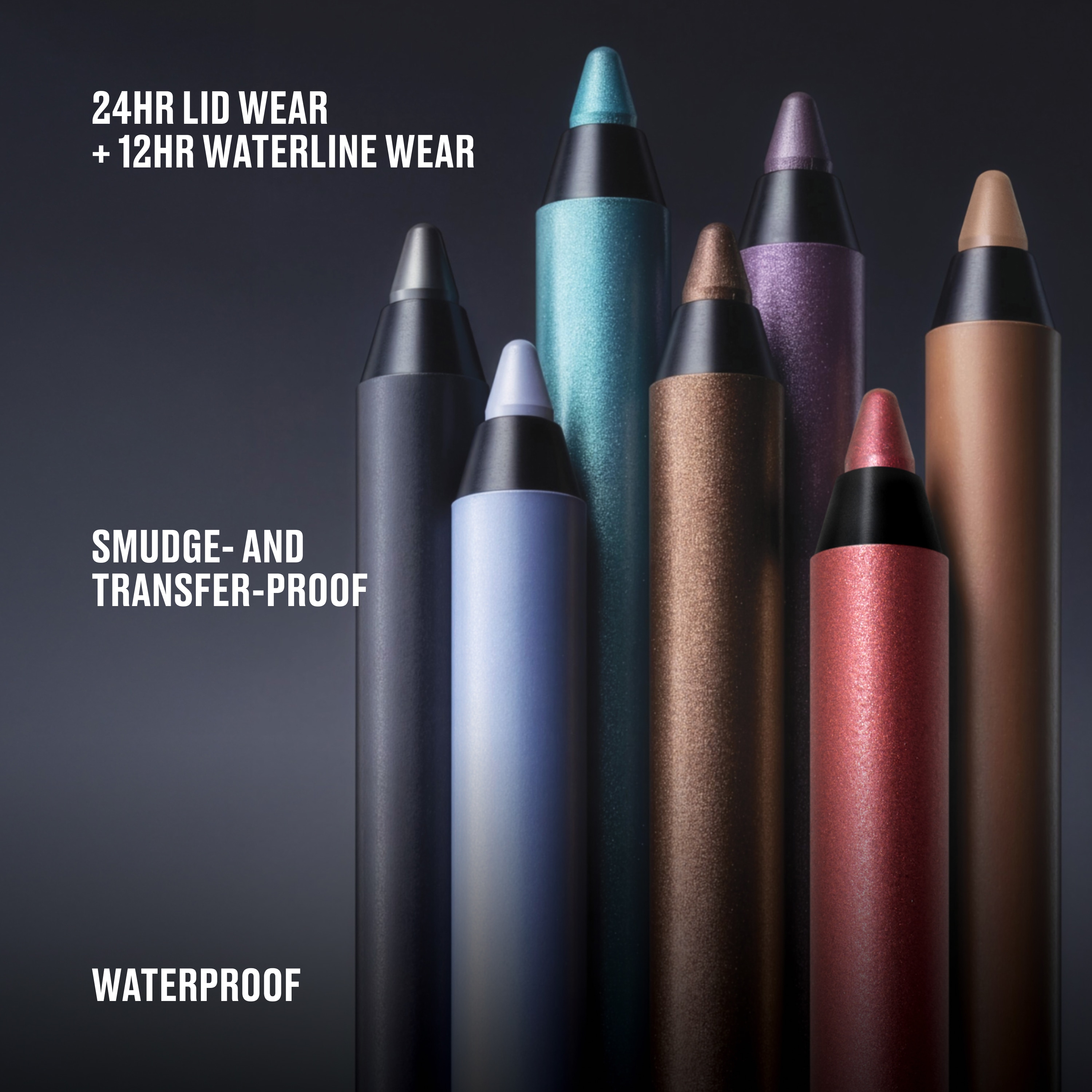 Kajal Excess Longwear Smoky Eye Liner, Peacock, 1.25g
